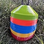 Soccer Training Cones, Football Sport Cones Training Field Marker Agility Cones with Carry Bag and Holder for Drills, Basketball, Coaching, Practice Equipment, 5 Color