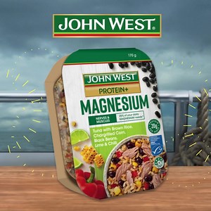 We are proud to announce: John West Protein Magnesium Tuna with Brown Rice, Chargrilled Corn, Black Beans, Lime & Chilli is a winner of the Healthy Food Guide Aus Lunchbox Awards 2024! Add this winning bowl to your lunchbox today! | John West Australia