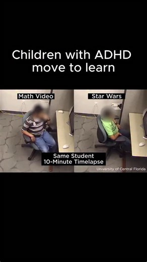 The traditional model of ADHD views restlessness as a barrier to learning. Emerging research challenges this assumption. Studies show that children with ADHD do not move randomly. They remain relatively still during highly stimulating activities, such as watching an engaging movie, but show increased movement during cognitively demanding tasks like math that require working memory. Importantly, greater movement has been linked to better task performance in children with ADHD, a pattern not seen 