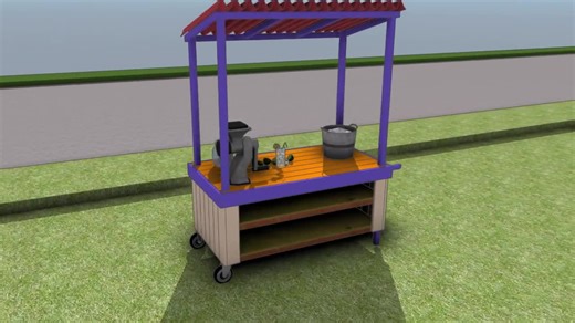 DIY Wooden Lemonade Stand Plans with Wheels (PDF Download)