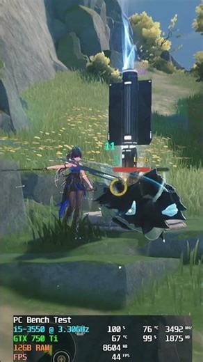 GTX 750Ti & i5 3550 | Wuthering Waves Test in 2025 #shorts