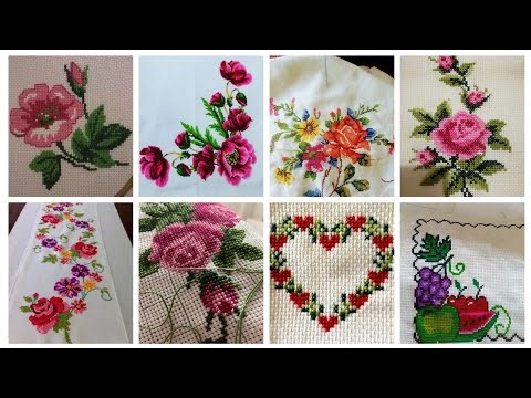 Most beautiful & stunning cross stitch ideas/ kurhai designs