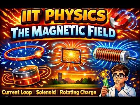 📚 IIT PHYSICS ⚡ Part 1: The Magnetic Field 🧲 | Current Loop, Solenoid & Rotating Charge 🔬