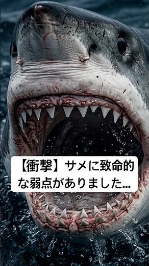 海の殺し屋ホオジロザメの致命的すぎる「弱点」とは！？😭🦈 #shorts #サメ #動物の雑学