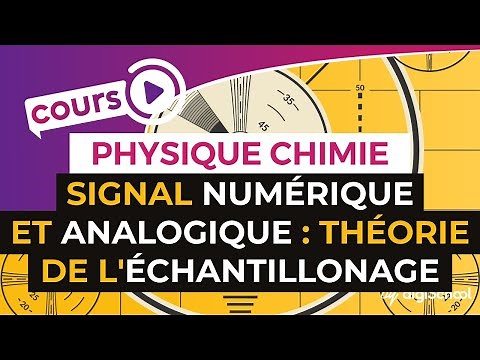 Digital and analog signal: Sampling theory - Physics-Chemistry - Terminale S
