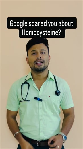 DR.Siva Sundar MBBS,MD(General medicine) on Instagram: "Many people are now adding Homocysteine to their routine blood tests… and then panicking after Googling it 😅 Yes — very high homocysteine can increase the risk of heart attack, stroke, and blood clots. But here’s the REAL truth 👇 ✅ Homocysteine 50 or > 100 → Needs proper medical evaluation Most cases of high homocysteine happen due to: • Vitamin B6, B12, folate deficiency • Genetic tendency • Rarely — kidney failure, hypothyroidism, cance