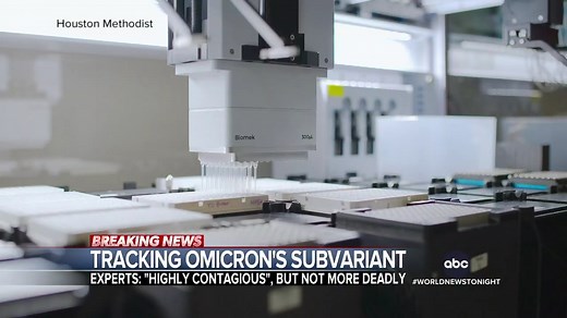 85K views · 1.6K reactions | TRACKING OMICRON'S SUBVARIANT: Scientists are monitoring an Omicron subvariant, which experts say is “highly contagious” but not more deadly. Steve Osunsami reports as a federal vaccine mandate took effect for about half the nation’s health care workers. https://abcn.ws/3fXNiPR | ABC World News Tonight with David Muir | Facebook
