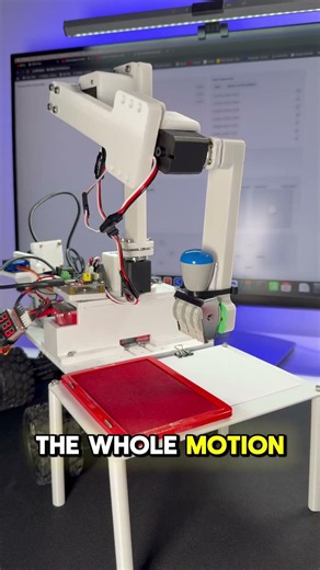 Recording Motion with the Robotic Arm #robotics #robotarm #automation #maker #arduino #diy