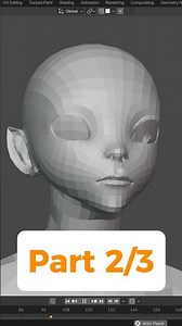 Correct face retopology in 45 seconds - part 2