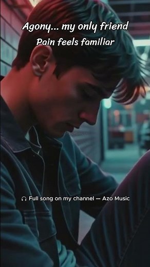 Agony My Only Friend 💔 | Male Lo-fi Dark Sadness #chillmusic #music #lofibeats #song #shorts