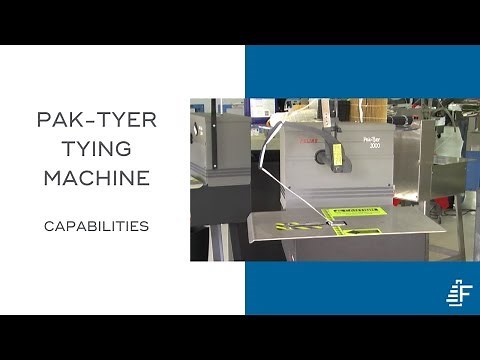 Pak Tyer 2000 Stand Alone Tying Machine Capabilities