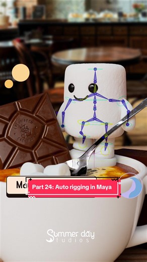 Maya Auto Rigging Tutorial: Marshmallow Character