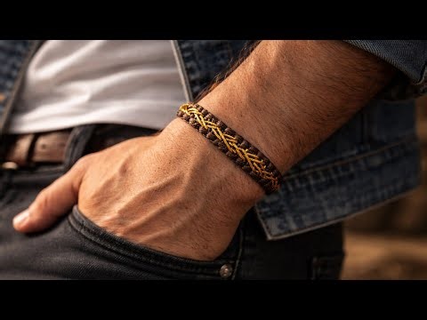 From Start to Finish‼️Making a Two-Tone Men’s & Women’s Bracelet with Square Knot