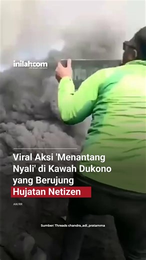 Media sosial baru-baru ini diramaikan oleh unggahan video yang memperlihatkan dua orang pengunjung berada di puncak Gunung Dukono, Halmahera Utara. Dalam dokumentasi tersebut, pengunggah tampak berpose membelakangi letupan awan abu vulkanik yang tengah keluar dari kawah gunung yang sedang berstatus erupsi. Aksi tersebut memicu beragam reaksi dari netizen, mengingat Gunung Dukono saat ini berada dalam status aktivitas yang membahayakan. Berdasarkan aturan keselamatan, wilayah puncak dan kawah mer