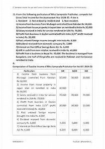 5th Sem 10 Marks Income Tax Law and Practice -1 Q.P Solutions B.com 2024-25 | BNU | @Narendra.V_ ​