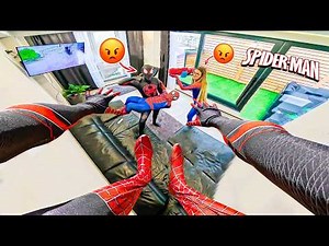 2 SPIDER-MAN Bros BULLY the NEW LITTLE-SPIDEY… But He Surprises Them All! (Funny POV)