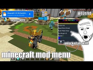 Unlock EVERYTHING! Minecraft Mod Menu By Darkwither