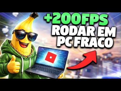 COMO RODAR ROBLOX EM PC FRACO 🚀 | TIRE LAG E TRAVAMENTOS