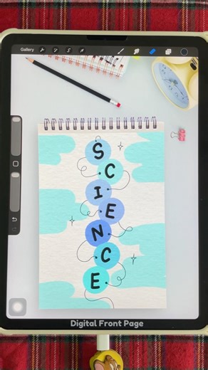 Science Notebook Cover That’s Easy but Looks Cool 🔬✨👉 Which subject should I design next?