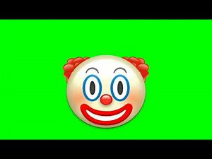 Clown emoji image 🤡 Hd green screen free download - free copyright
