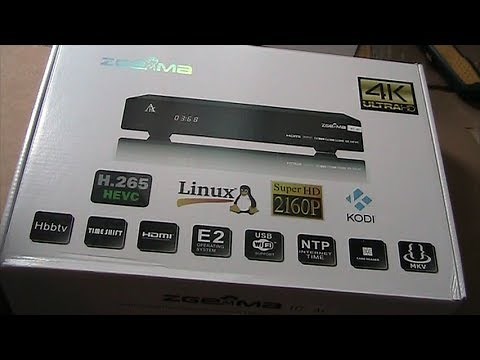 ZGemma H7 UHD 4K Satellite receiver unboxing and first impressions