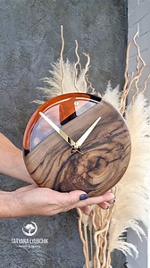 77K views · 750 reactions | ️ Wooden Clock made with @craft.resin!...