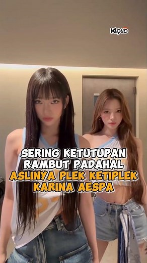Sering ketutupan rambut padahal aslinya mirip #karina #aespa #sooin #meovv #shorts #kpop