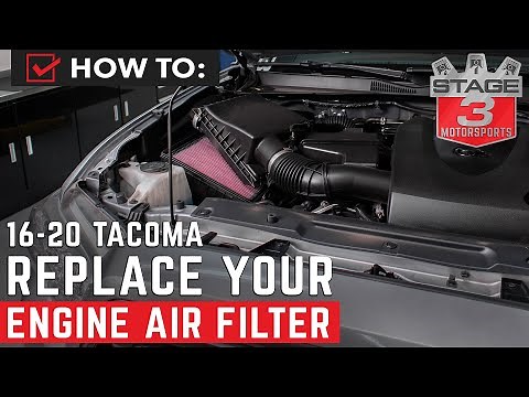How To Replace Tacoma Engine Panel Air Filter with K&N