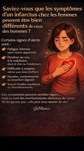 Un infarctus peut ne pas ressembler à ce que vous pensez #science #motivation #amour #santé