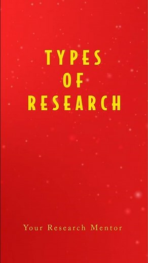 Types of Research You MUST Know! 📚