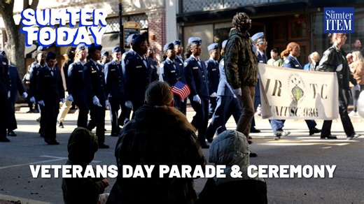 1.6K views · 17 reactions | Sumter Today is presented by University of South Carolina Sumter On Tuesday, Nov. 11, Sumter recognized all United States military service members during the annual Sumter County Veterans Day Parade with a ceremony after the parade at the old Sumter courthouse. Vendors were available to meet with veterans and their families to share information, free food and other giveaways. Sumter County | The Sumter Item | Facebook