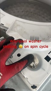 Whirlpool washer shaking in spin cycle