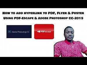 How to add hyperlinks to a Poster, Flyer, and PDF using PDF-Escape and Adobe Photoshop CC-2019?