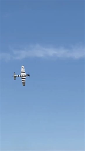 P-51 flyby with loud howl 🔊