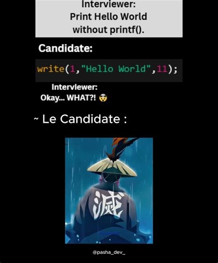 Every C programmer thinks printing means using printf()…