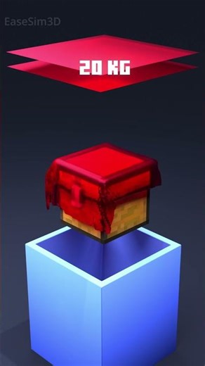 1000KG Cloth vs Minecraft Chest #shorts