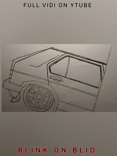 How to Draw a Volkswagen Golf with Back Rims