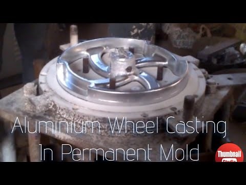 Making aluminium alloy wheel | using permanent mold