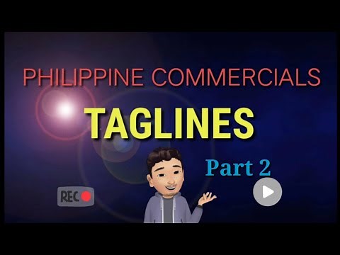PHILIPPINE COMMERCIALS | TAGLINES | SLOGANS