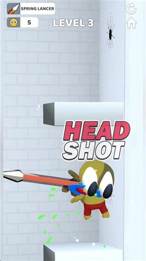 New Spring Spear: Aim & Snap Game with Spring Lancer || Level 1 to 5 #shorts #gaming #funnygameplay