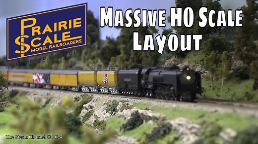 The Prairie Scale Model Railroaders held their monthly open house on February Open on Sunday February 4th and we stopped by to enjoy trains operate over their massive HO scale layout. Climb aboard and enjoy the rail action here on The Steam Channel! | The Steam Channel