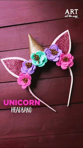 Unicorn Headband | Kids craft ideas | hair accessories | Unicorn theme crafts | Party favors | Hey! Here is an easy to make tutorial on how to make a Unicorn theme Hairband! Follow us for more easy craft ideas! Materials Required:- - Hairband - Scissors - Flower Pips - Foam sheet - Glue Gun - Cardstock #Unicorn #headband #kidscrafts #unicorncrafts #unicorns #diy #unicorn #iloveunicorns #unicornart #tracycheyka #fantasystudio #unicorndolls #headbands #headband #handmade #hairaccessories #fashion