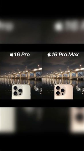 iphone 16 pro vs 16 pro max camera test #shorts #iphone16promax