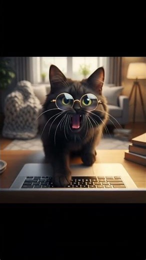 Cat Using Laptop 😹 | Funny Cute Cat Shorts | Viral 2025 #shortsfeed #short #viral