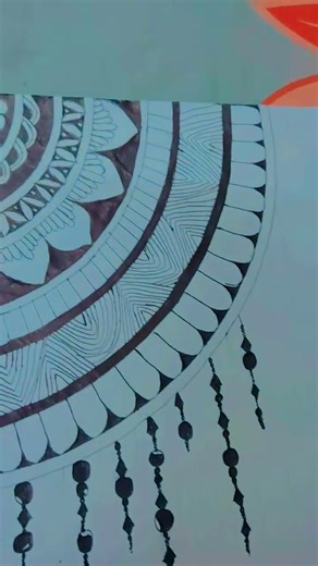 Mandala art 🎨 on A4 size paper #aaradhya9876