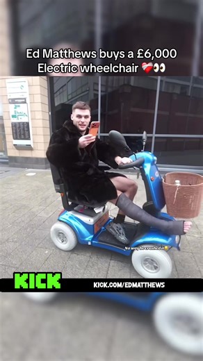 Ed Matthews Drives His £6,000 Electric Wheelchair