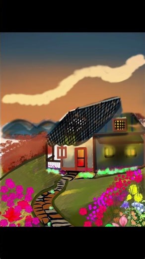 How to Draw a Moonlit House – Digital Art Tutorial for Beginners