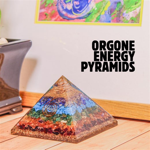 Orgone Crystal Pyramid Energy Art, Choose Your Vibe, Copper Wire Decor - Etsy