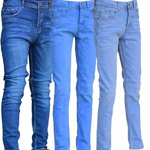 Mens Jeans Denim Straight Leg Regular Slim Fit Stretch Trouser Pants  | eBay UK