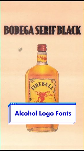 Getting wasted on Fonts® This was so hard bc most brands use custom lettering lol, which one’s your fave? #graphicdesign #fonts #typography #drinking